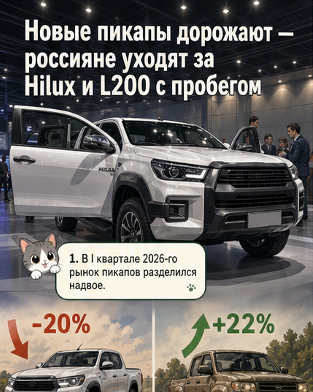 Пикапы-трудяги снова в моде