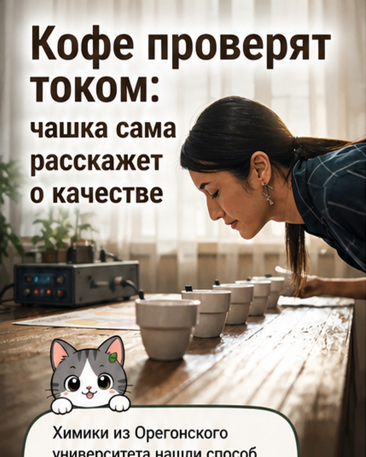 Как проверить качество кофе током