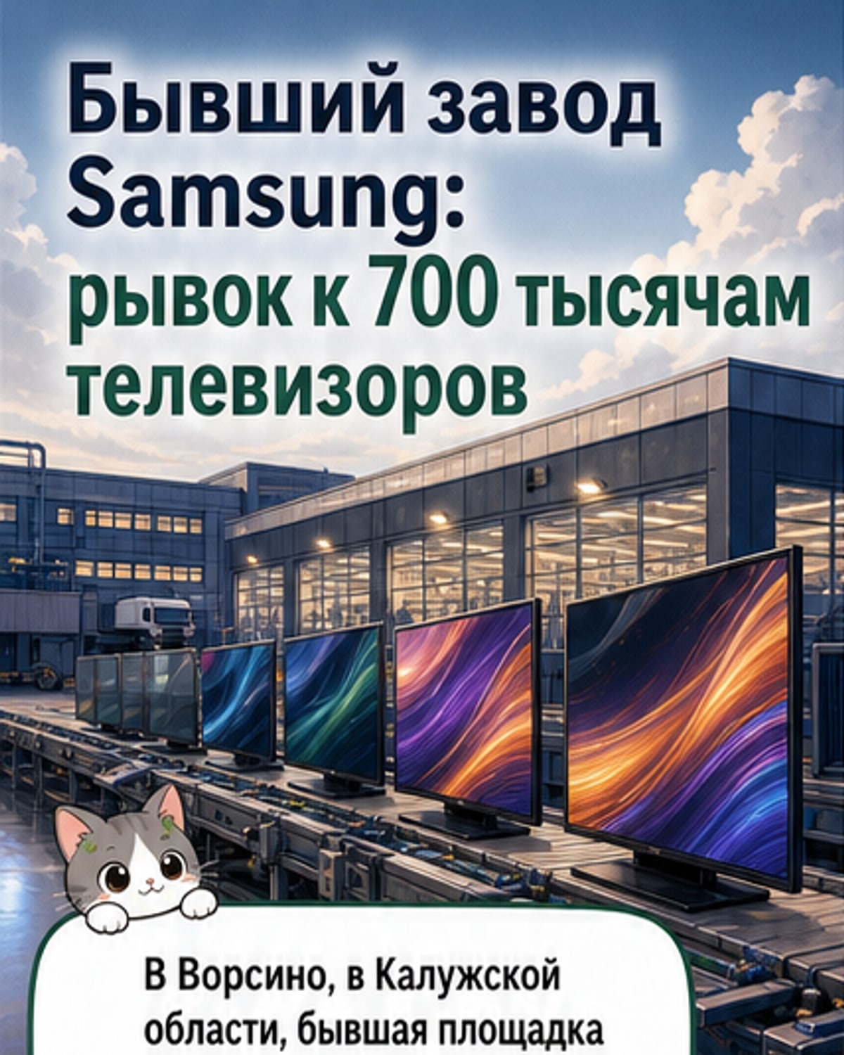 Бывший завод Samsung стал центром сборки телевизоров