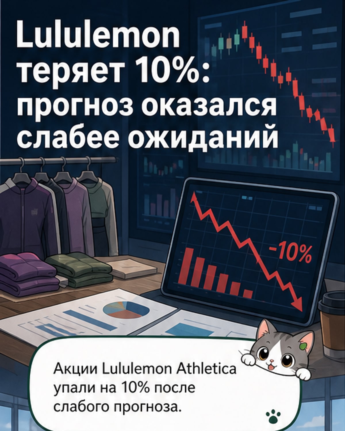 Lululemon снизил прогноз прибыли
