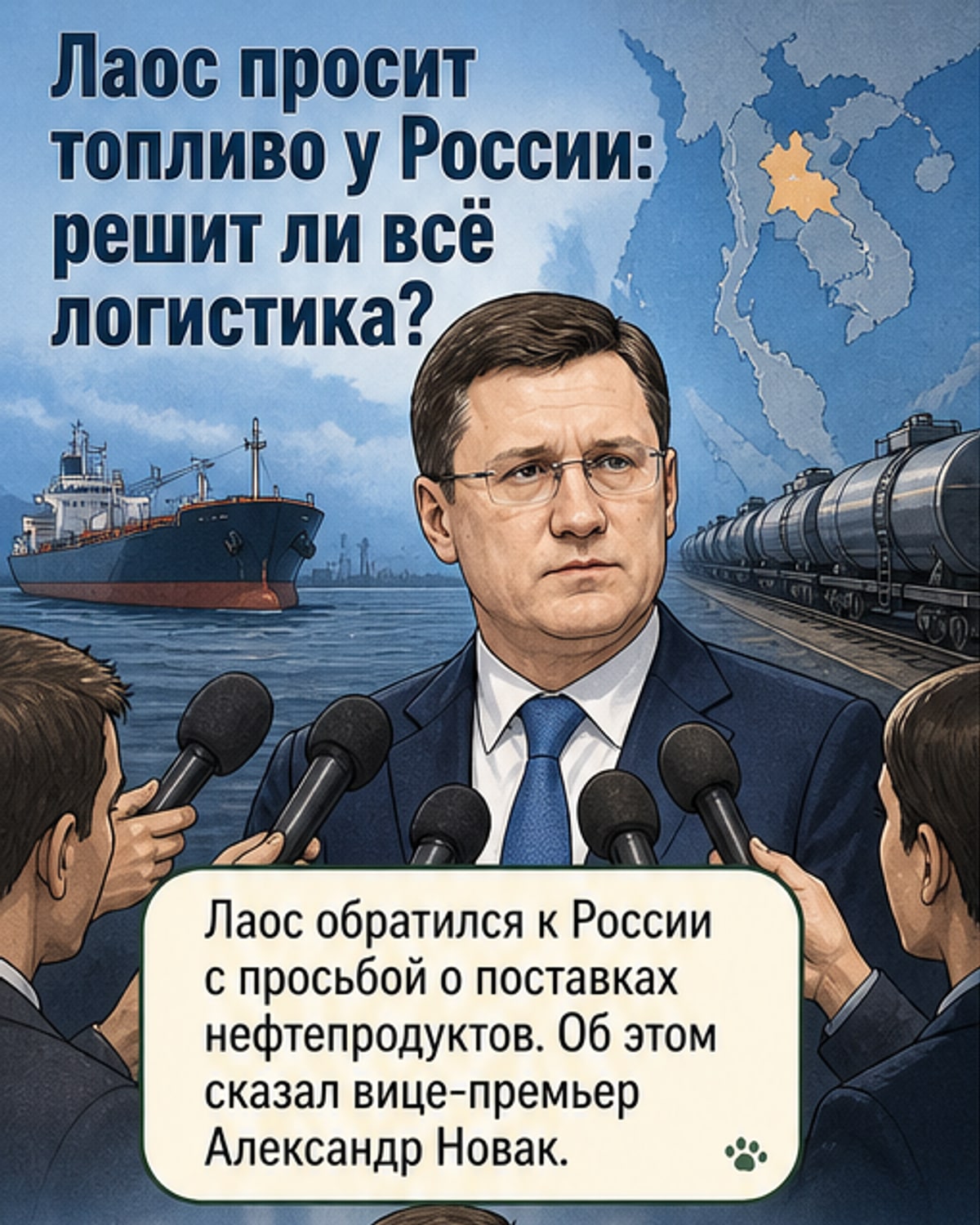 Лаос просит Россию о топливе
