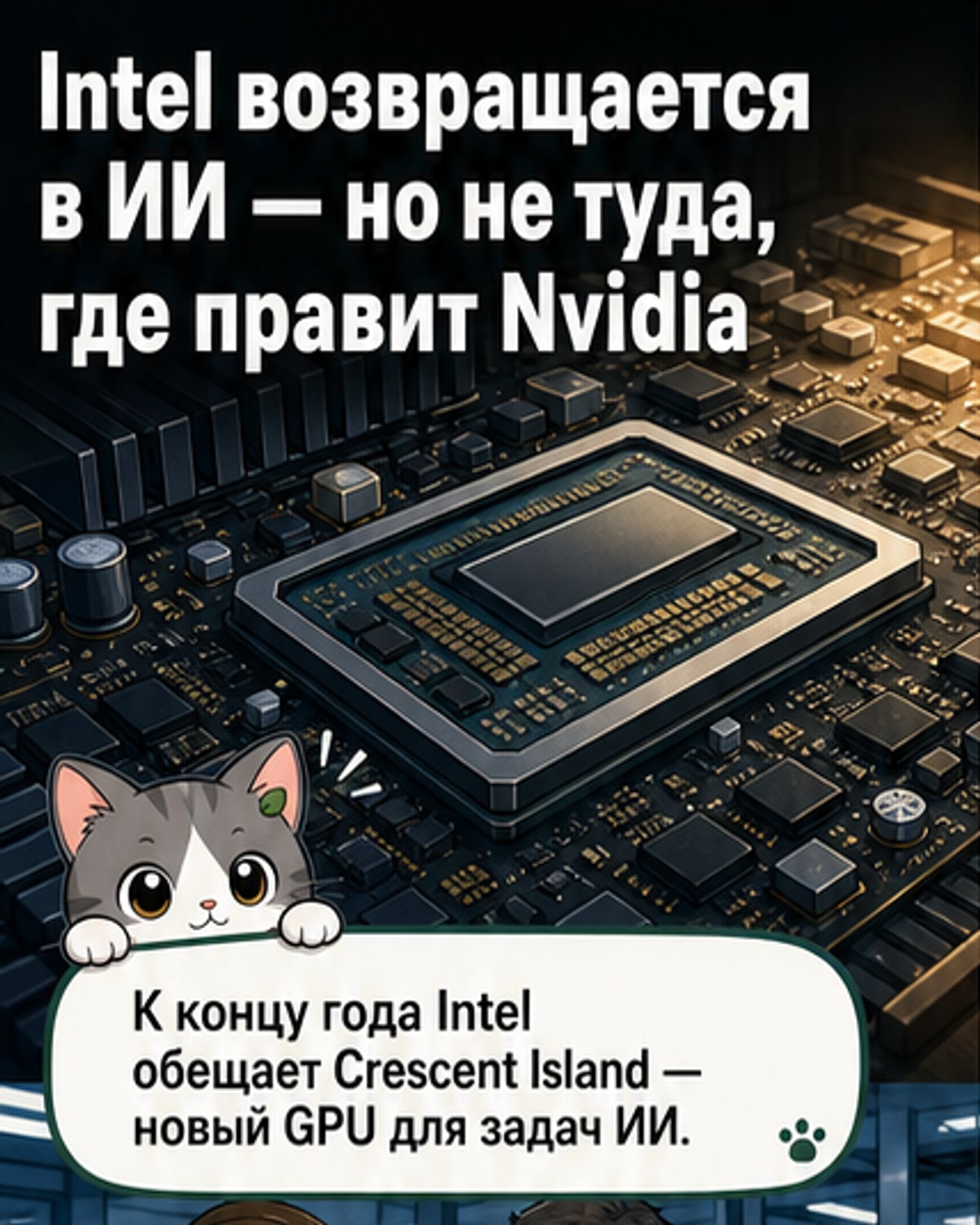 Intel возвращается в ИИ с новым GPU
