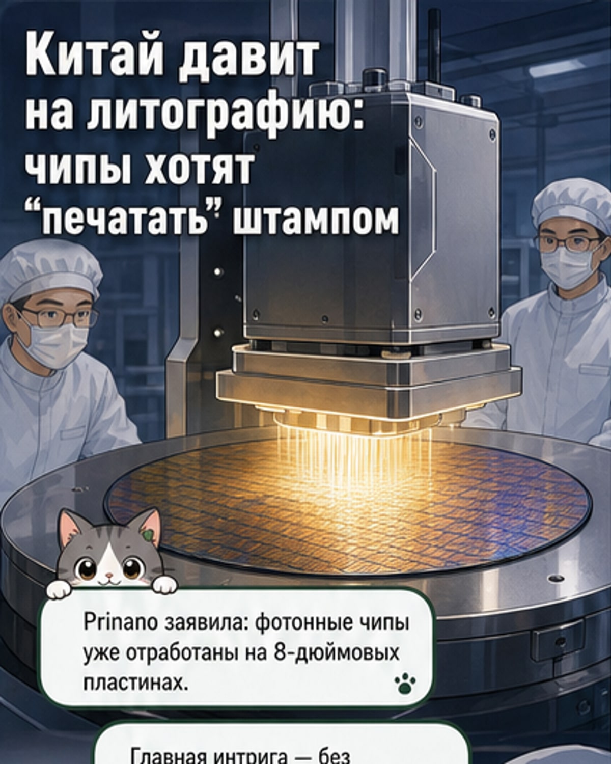 Китай начал штамповать чипы без литографии