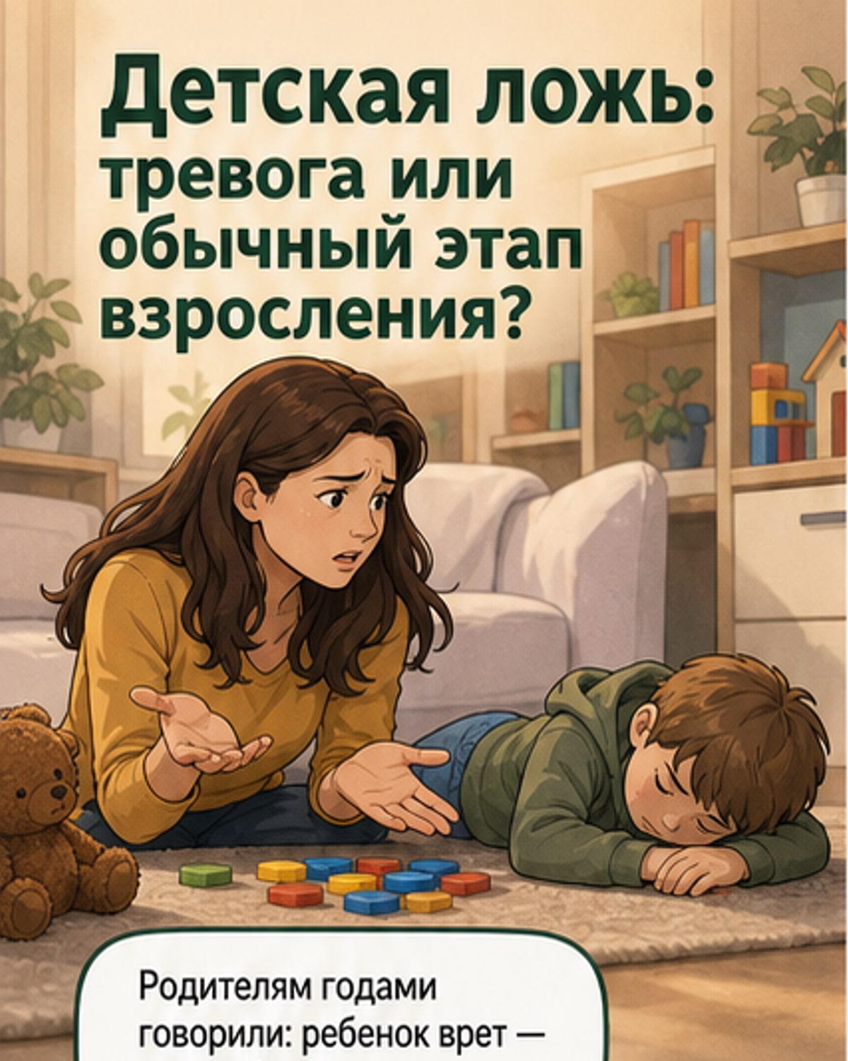 Детская ложь — не повод для паники