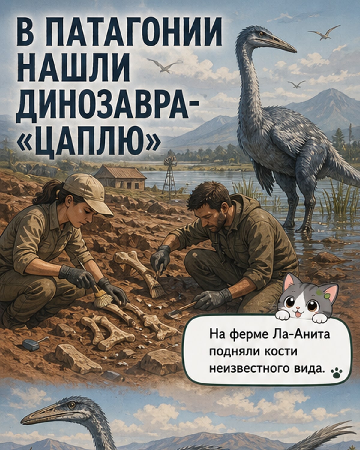 Найден динозавр-цапля