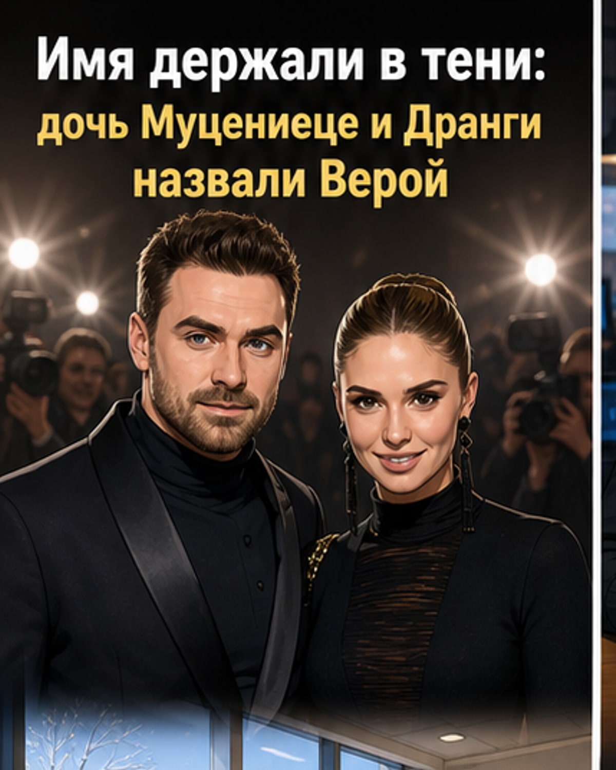 Агата Муцениеце и Петр Дранга назвали дочь