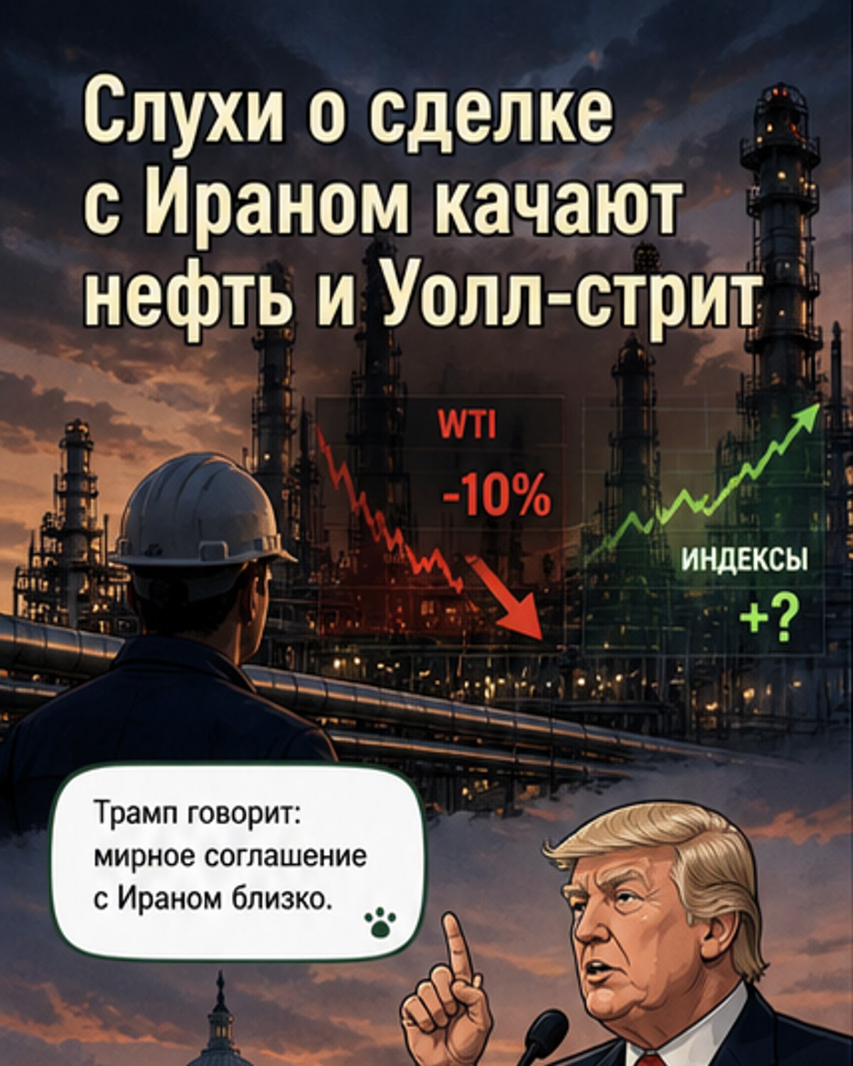 Рынки США на слухах о сделке с Ираном