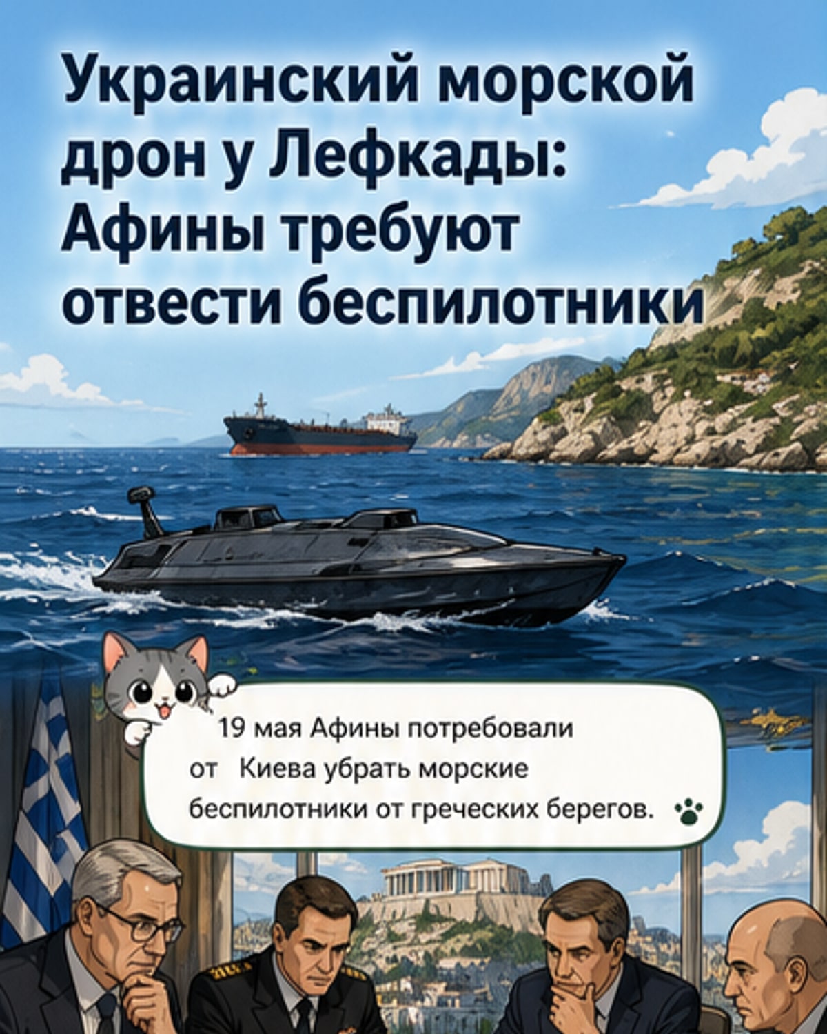 Греция потребовала убрать дроны от своих вод