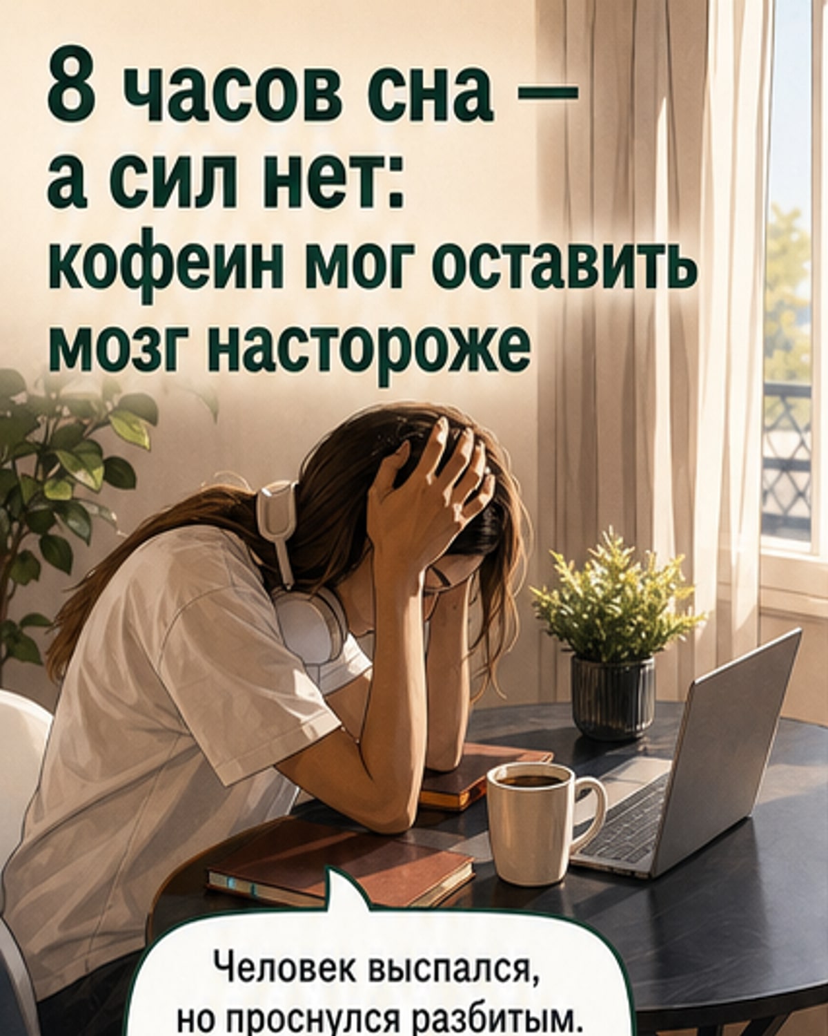 Кофеин мешает мозгу отдыхать