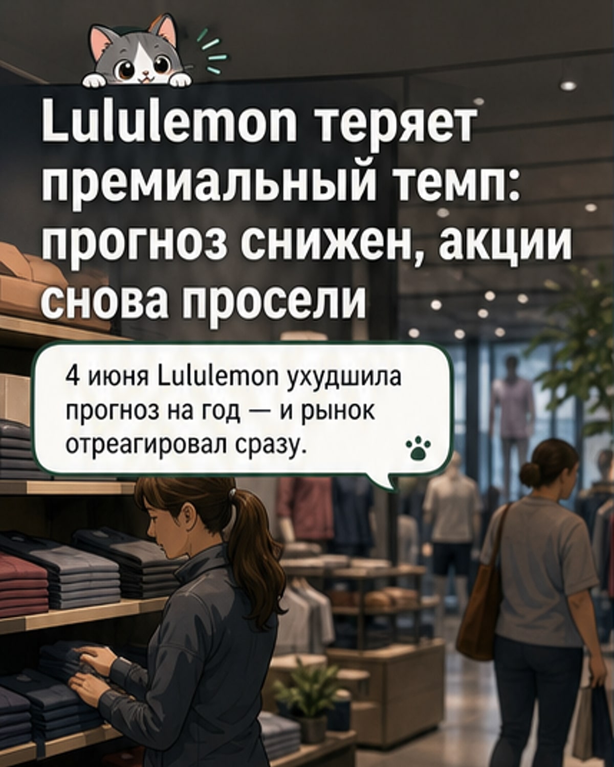 Lululemon пересмотрела прогноз вниз