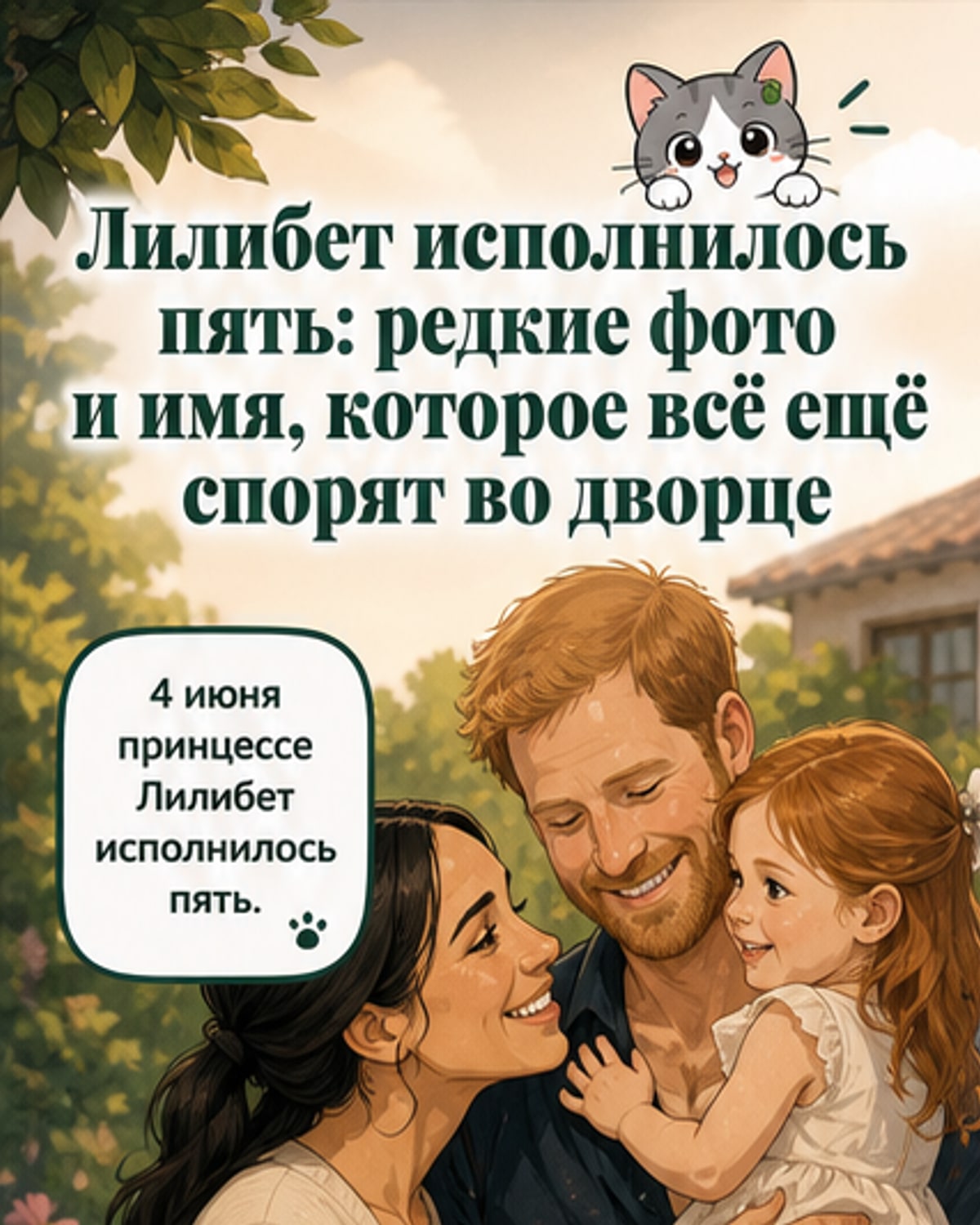 Лилибет Маркл отпраздновала 5-летие