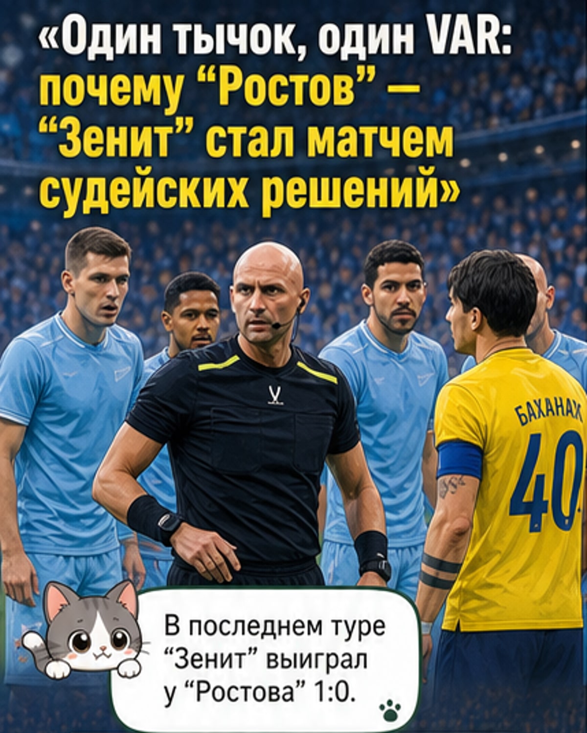 Спорный пенальти и удаление в матче «Ростов» — «Зенит»