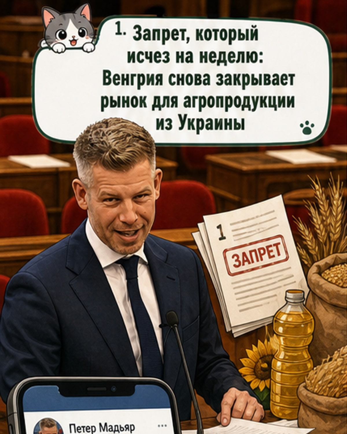 Венгрия возвращает запрет на украинскую сельхозпродукцию