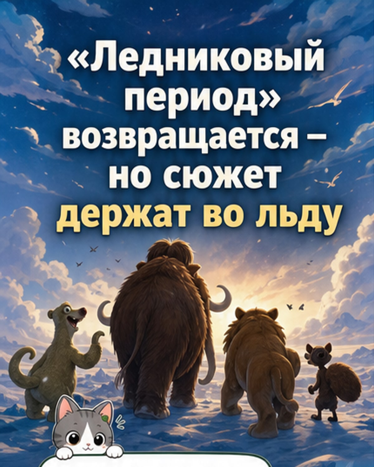 Disney анонсировала новую часть «Ледникового периода»