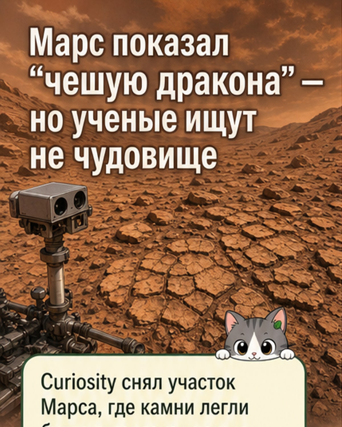 На Марсе нашли «чешую дракона»