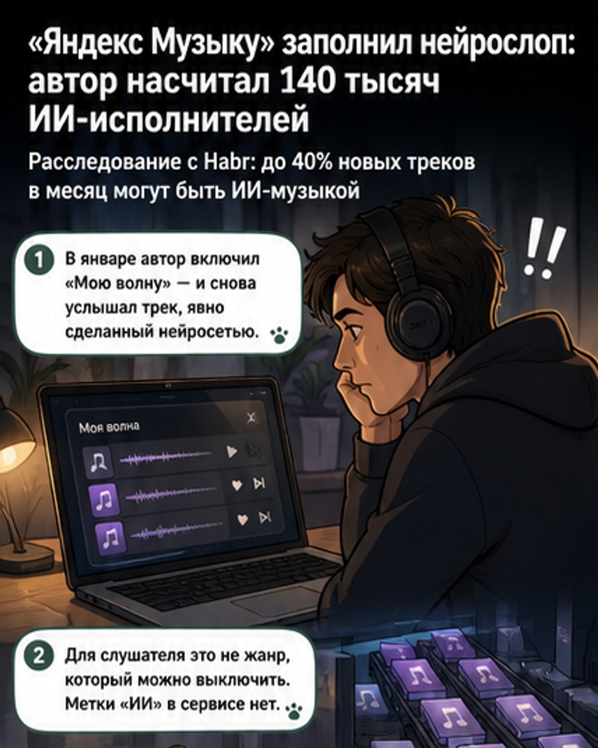 Яндекс Музыка на треть состоит из нейрослопа