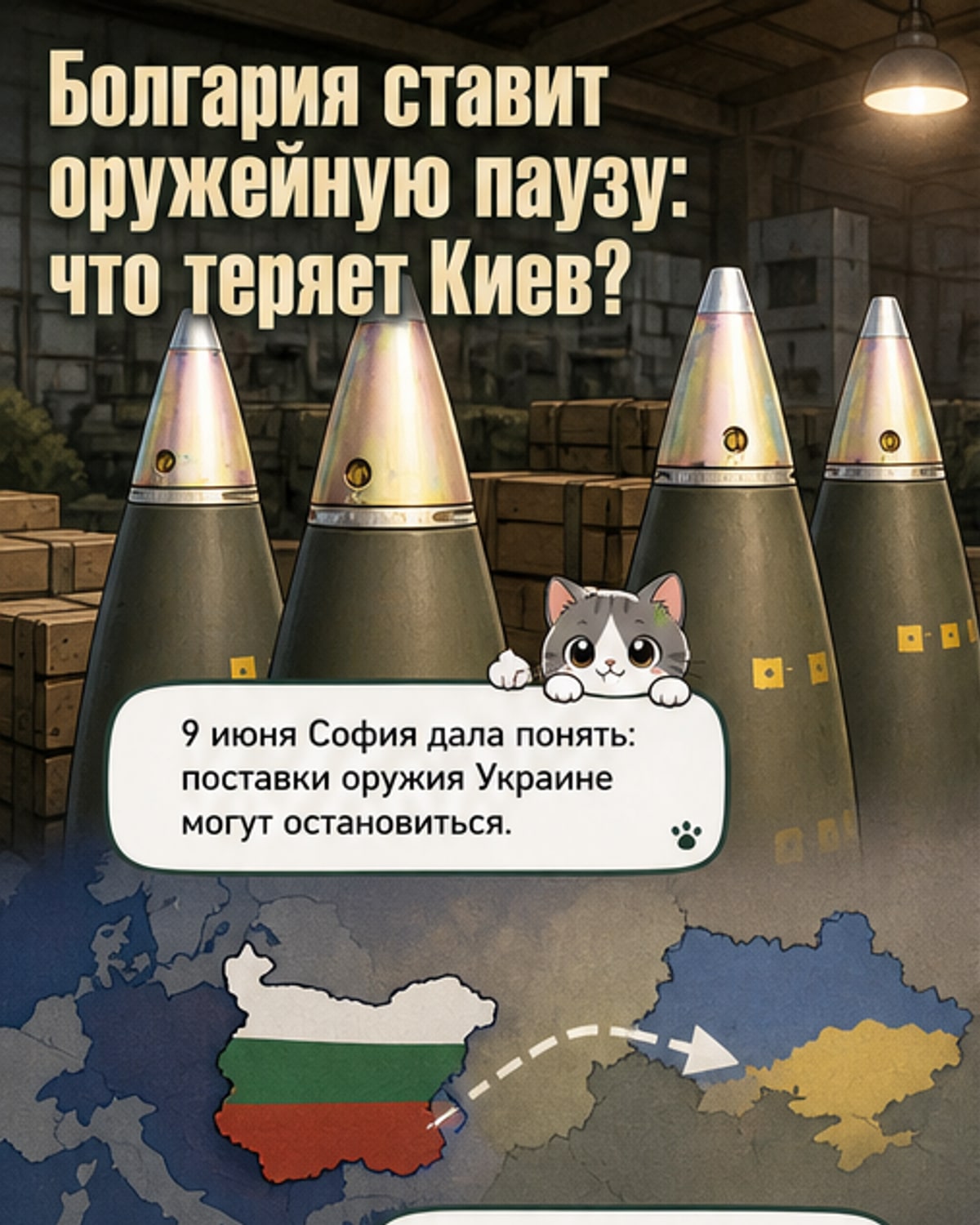 Болгария останавливает поставки оружия