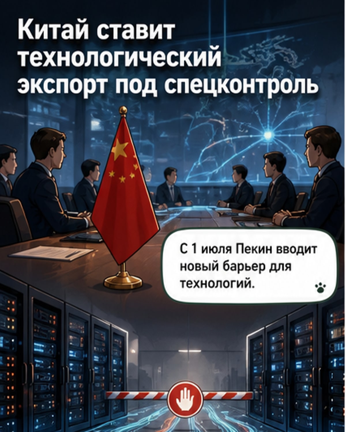 Китай ужесточает контроль за технологиями