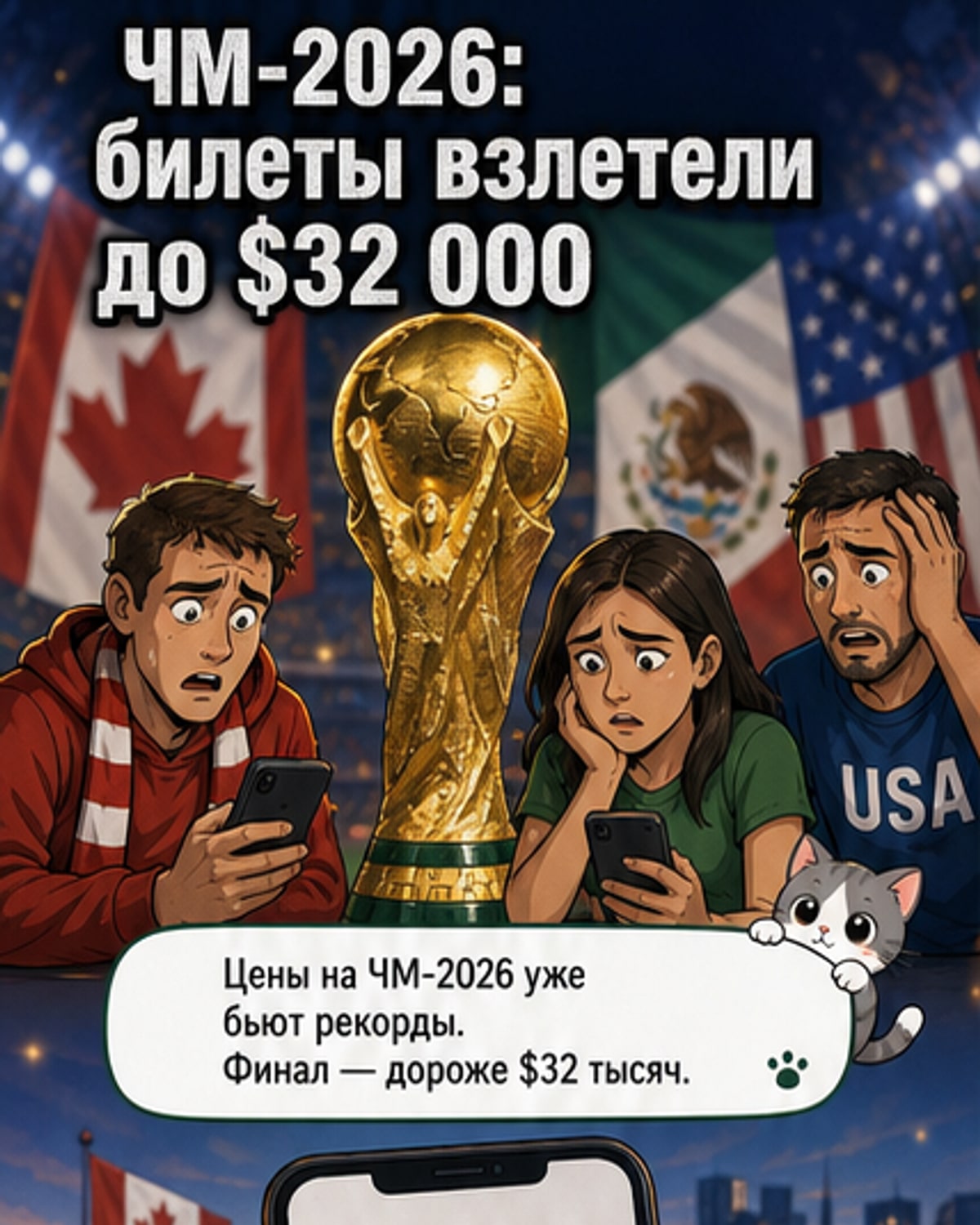 ФИФА заработает миллиарды на дорогих билетах