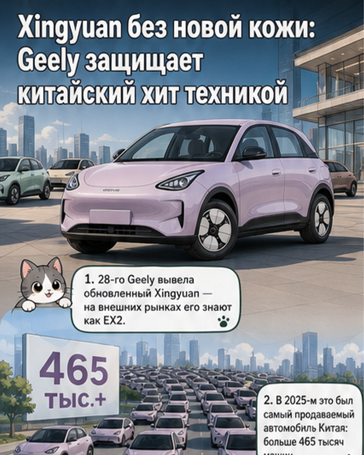 Geely улучшила бестселлер без смены дизайна