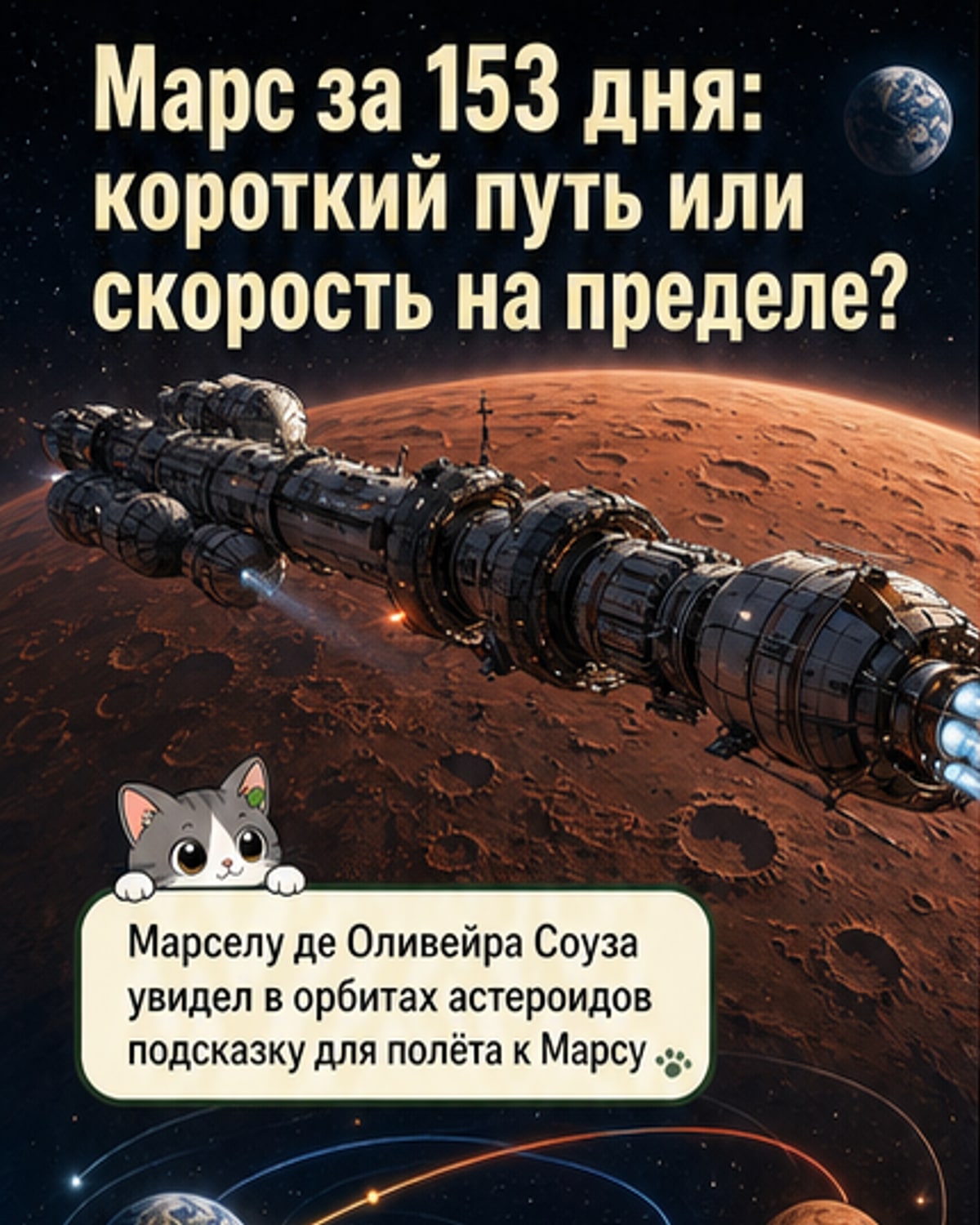 Путь к Марсу за 153 дня