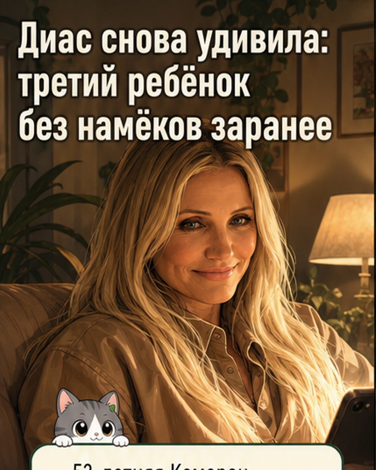 Кэмерон Диас стала многодетной мамой