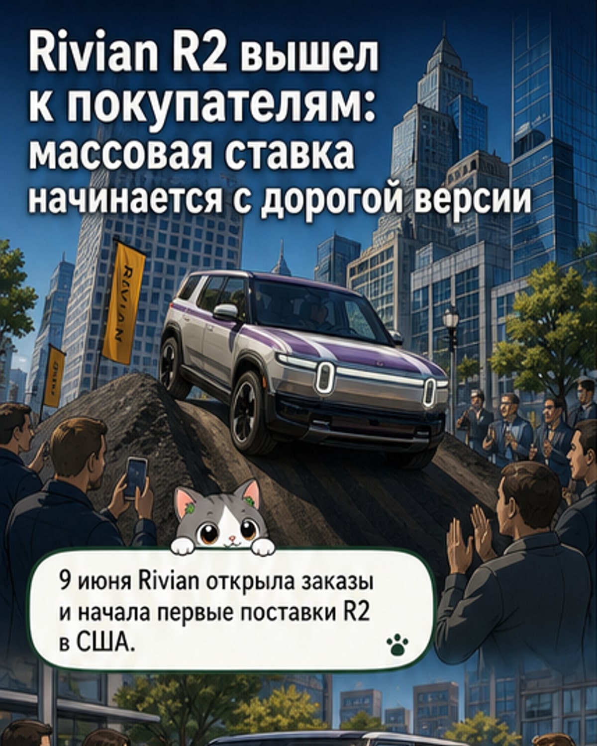 Rivian запустила поставки R2 в США