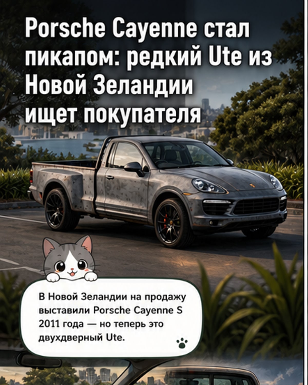 Пикап на базе Porsche Cayenne в НЗ