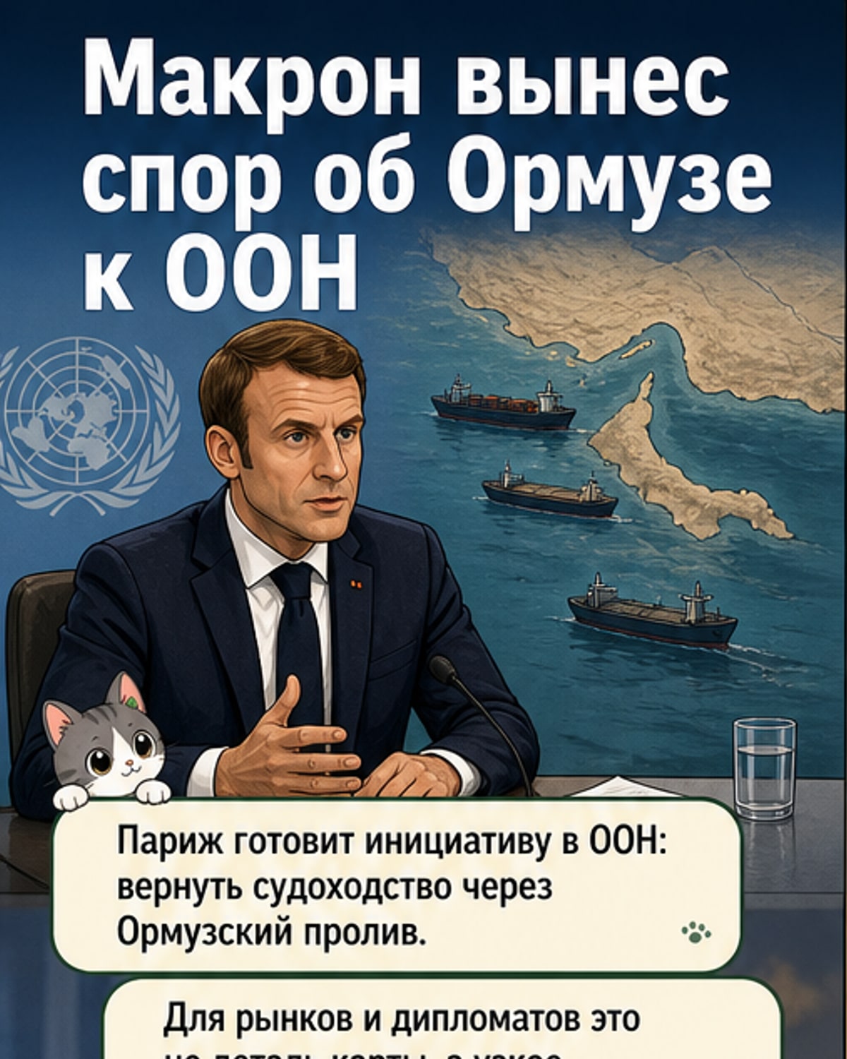 Макрон выступил за открытие Ормузского пролива