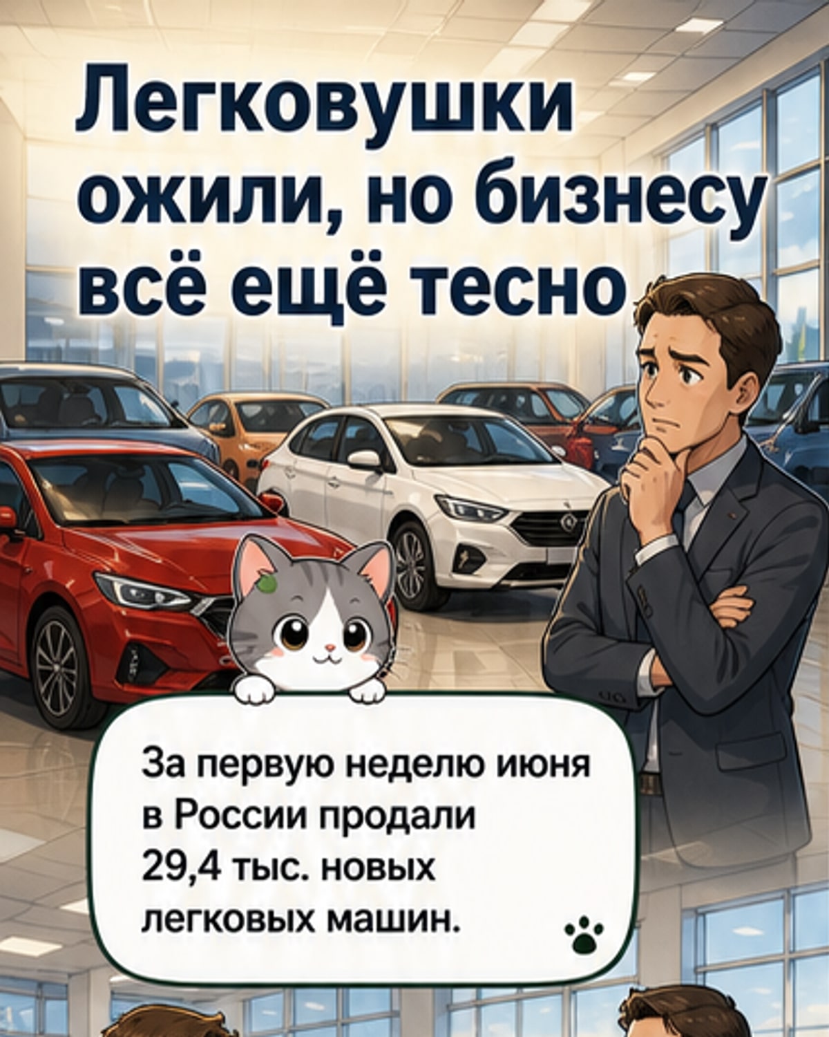 Авторынок РФ вырос за неделю