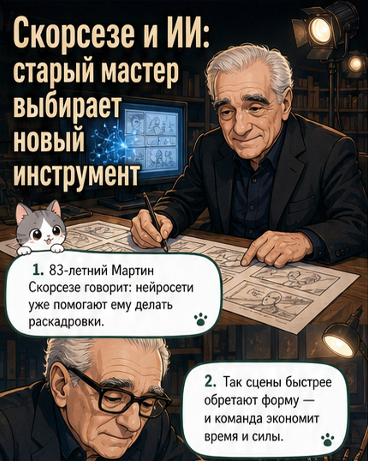 Скорсезе использует ИИ в кино