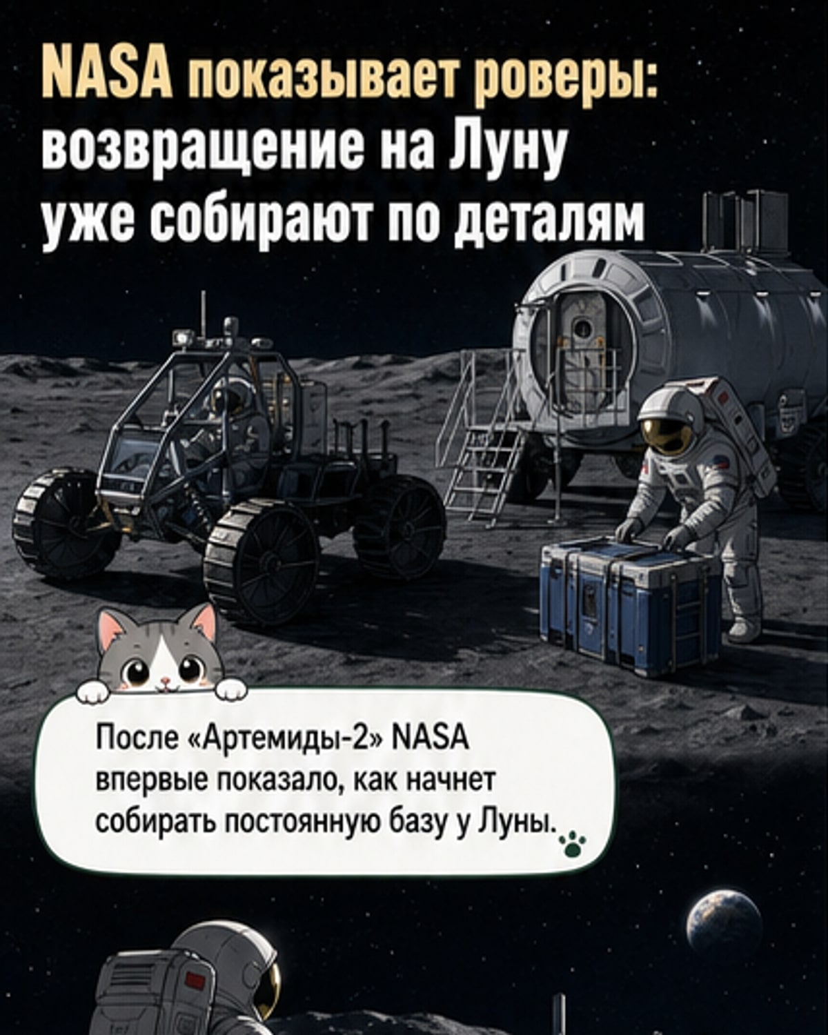 NASA показало роверы для миссии «Артемида»