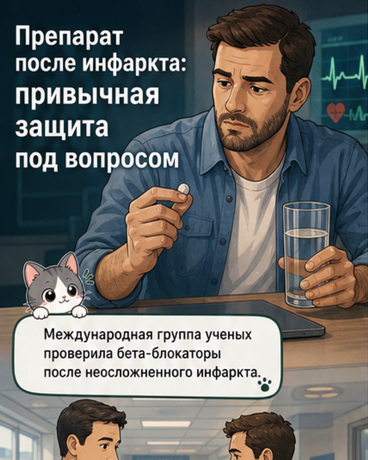 Бета-блокаторы после инфаркта — не всегда нужны