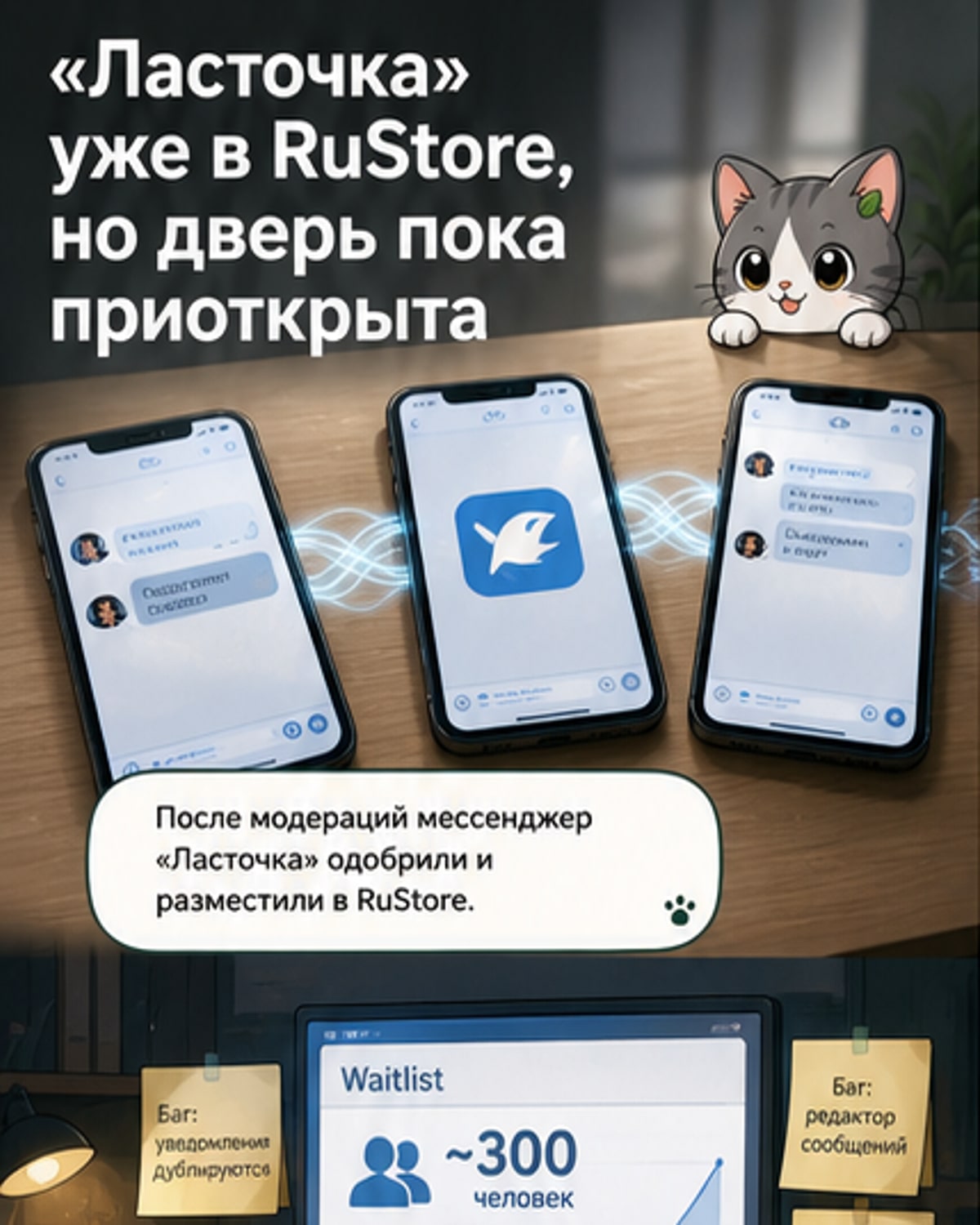 Российский мессенджер «Ласточка» вошёл в Rustore