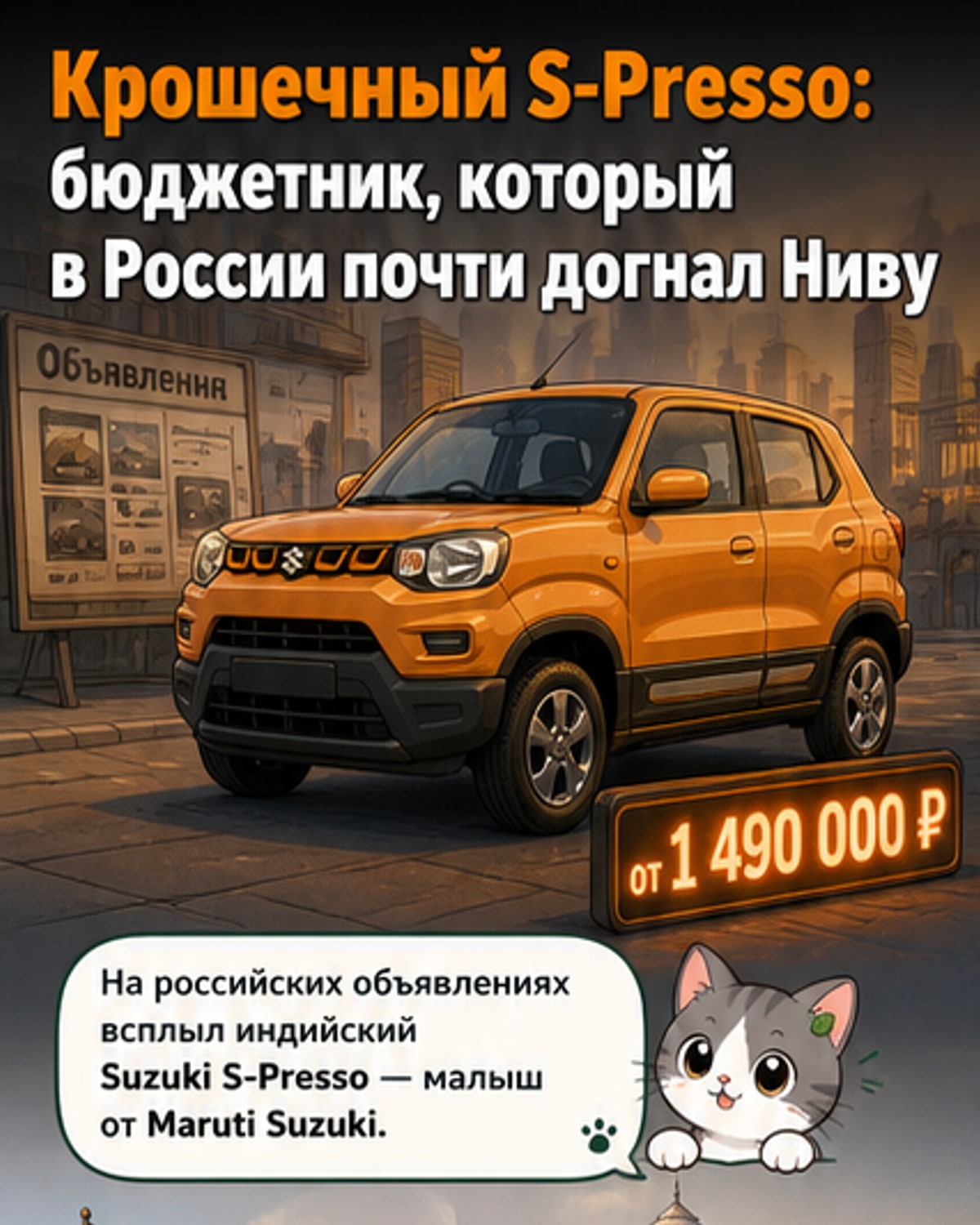 В России появился мини-внедорожник дешевле «Нивы»