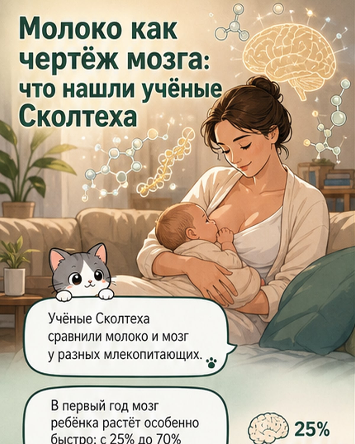 Как молоко формирует мозг малыша