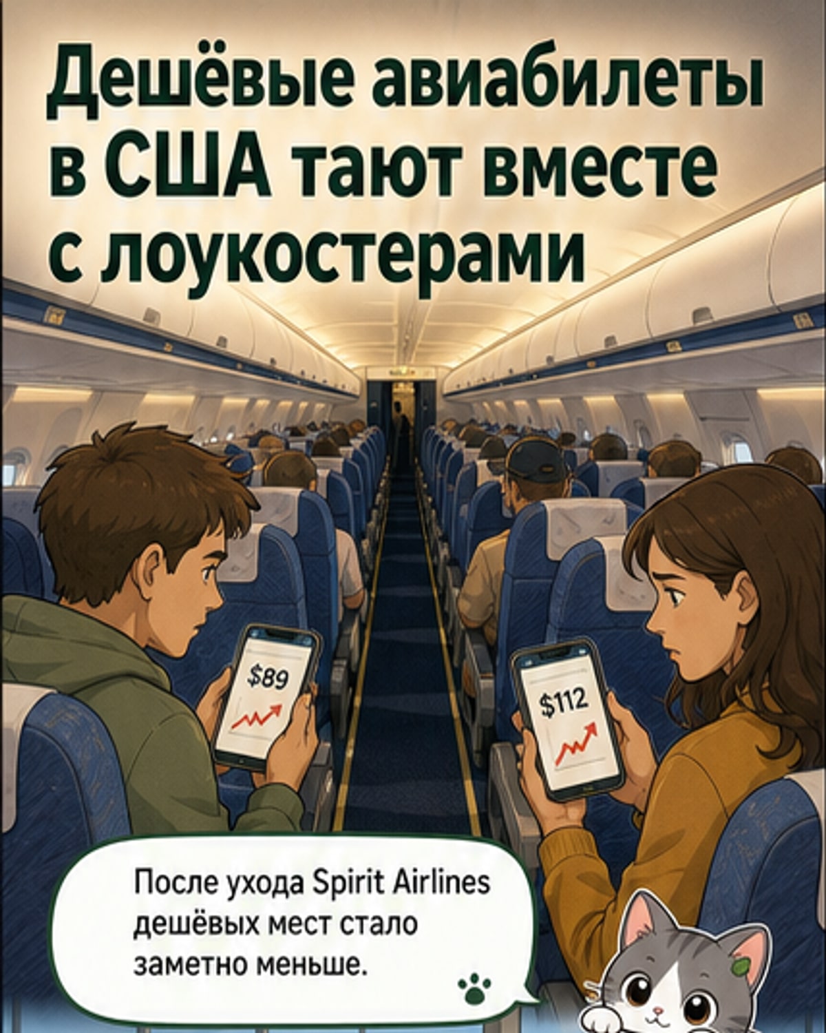 Лоукостеры теряют позиции в США