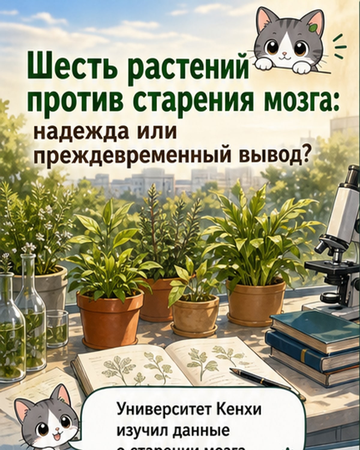 Эти растения могут замедлить старение мозга