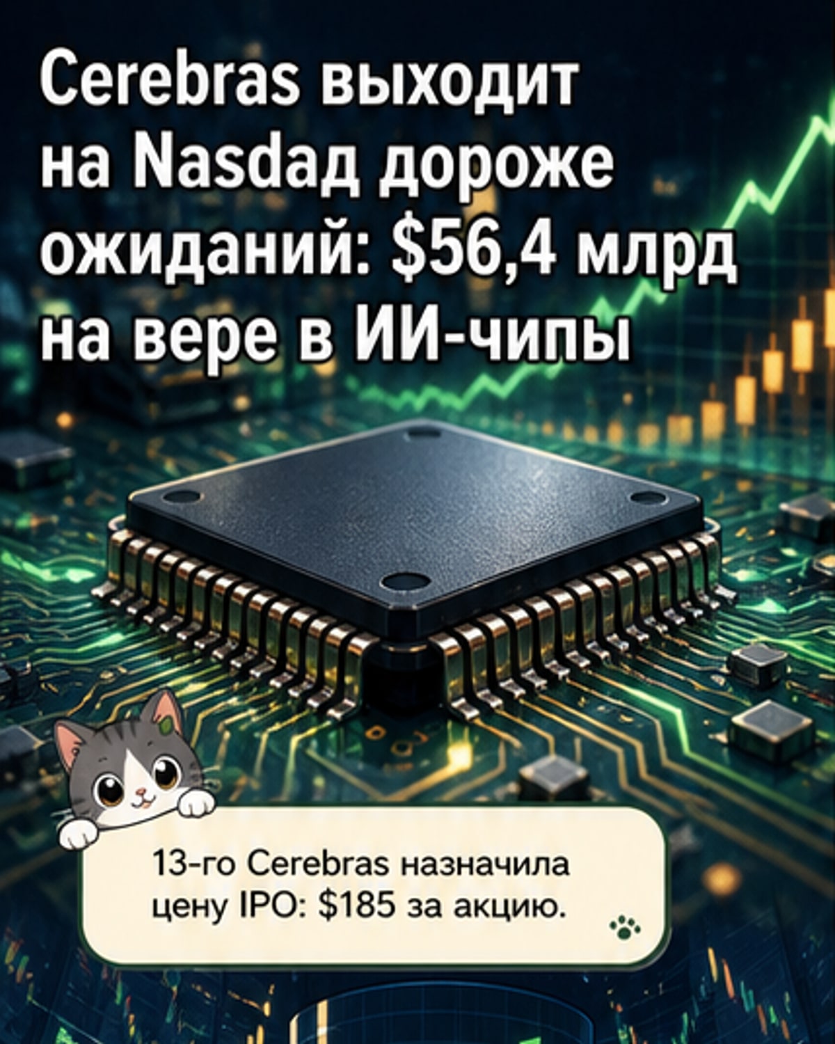 Cerebras вышла на IPO с рекордной оценкой