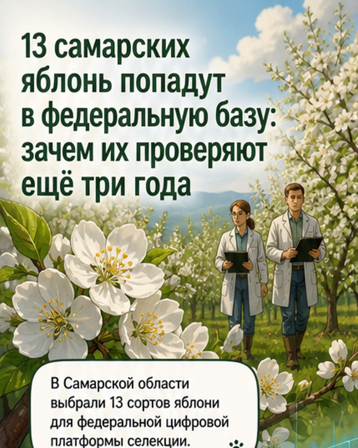 13 самарских яблонь вошли в госреестр