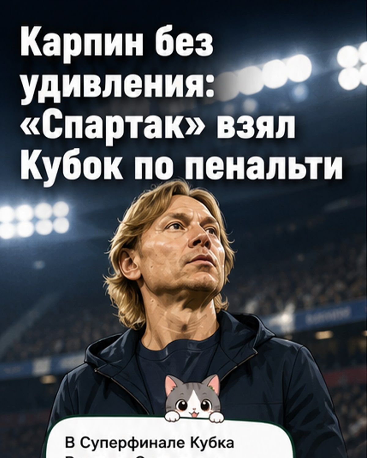 Карпин — о победе «Спартака»: не удивлён
