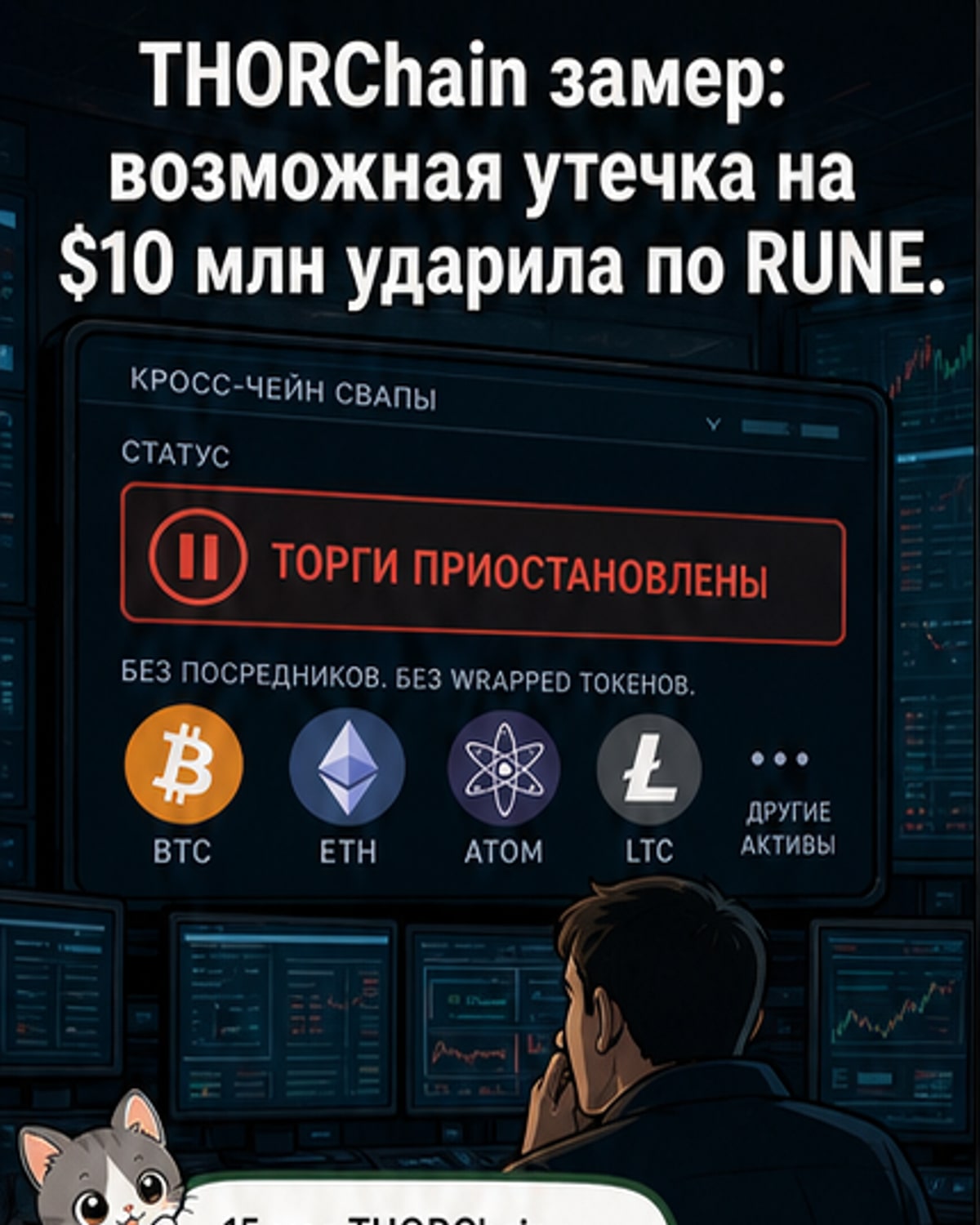THORChain приостановил торги после утечки $10 млн