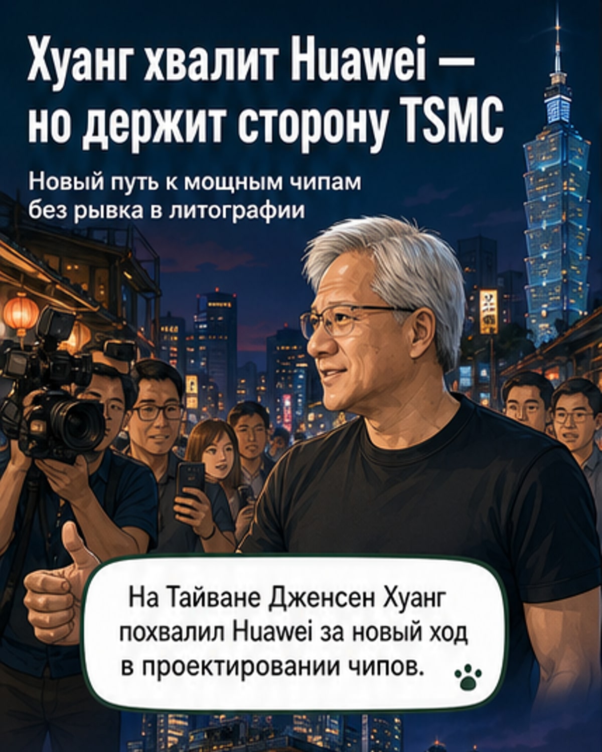 Nvidia хвалит Huawei за чиповый прорыв