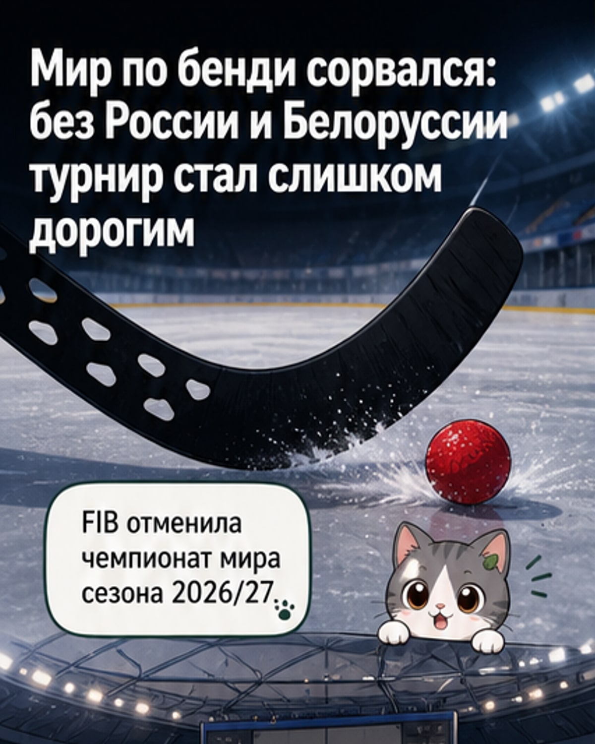 ЧМ по бенди-2026/27 отменён