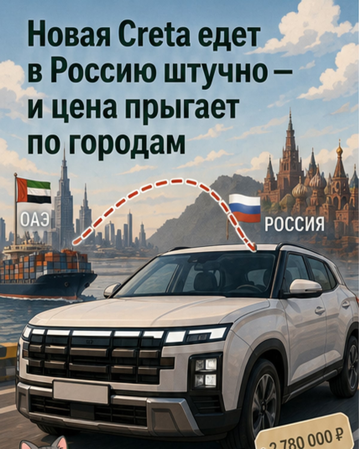 Новая Creta от Hyundai стартует от 2,4 млн