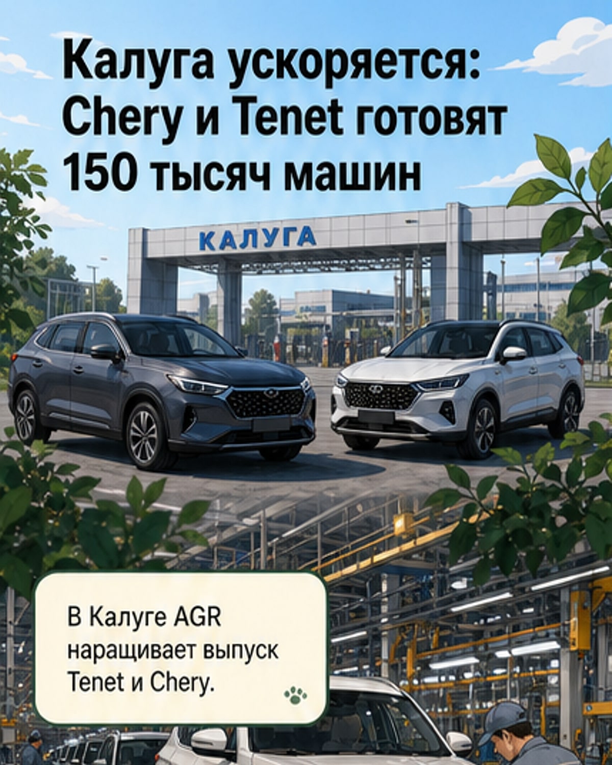 Китайские авто захватывают сборку в России