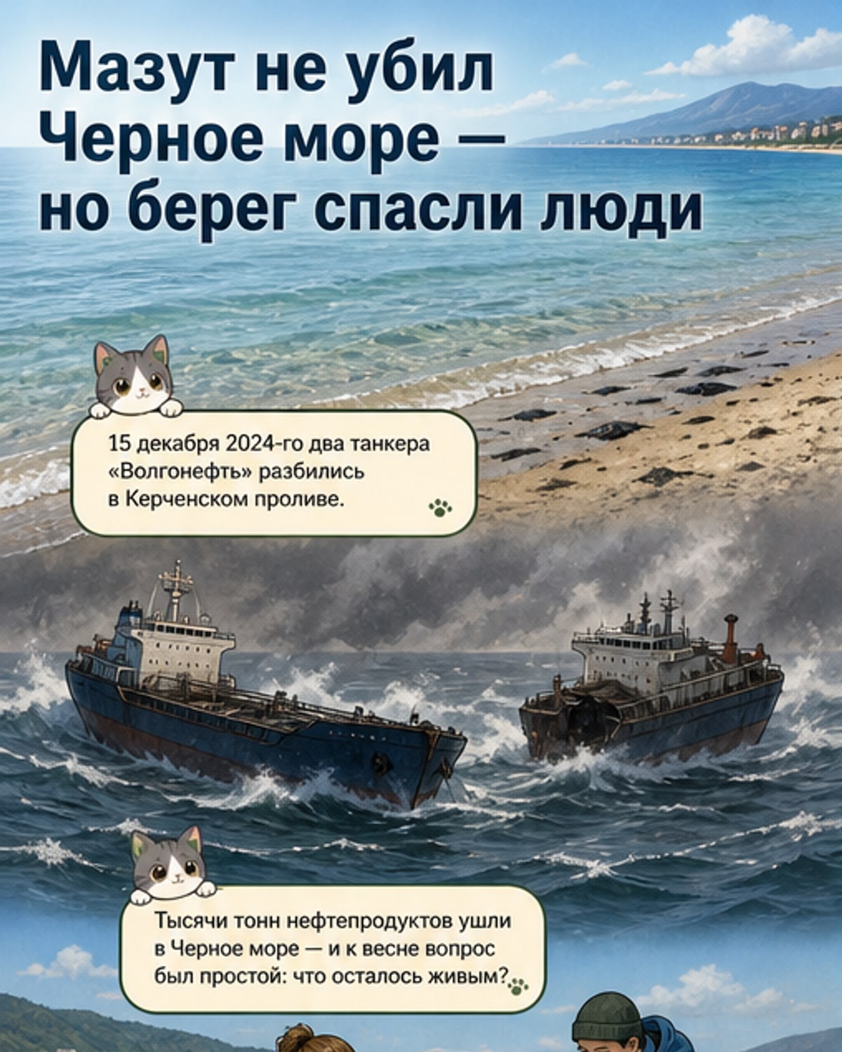 Черное море восстанавливается после разлива