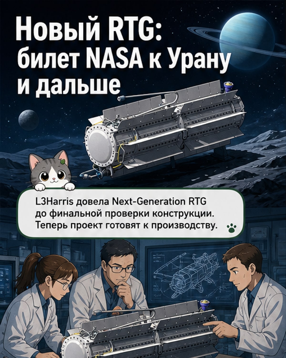 Новый ядерный генератор для космоса