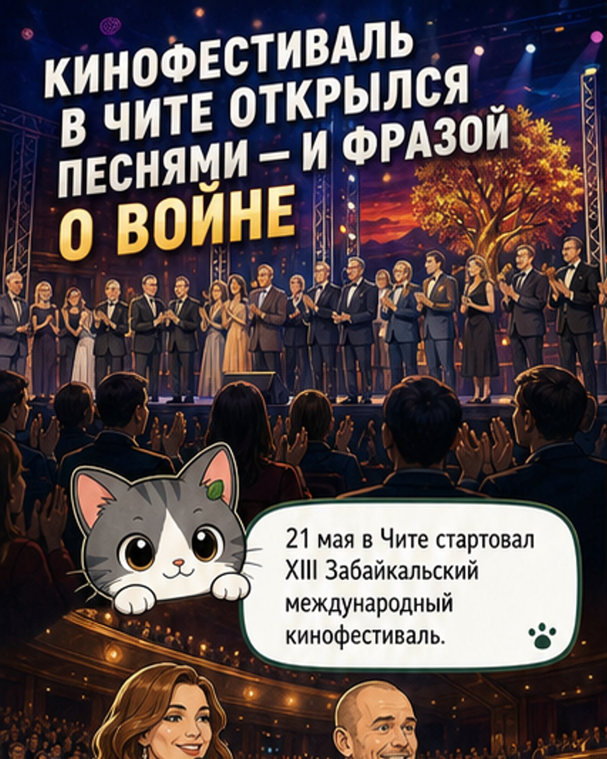 Звёзды, сериалы и песни на открытии кинофестиваля