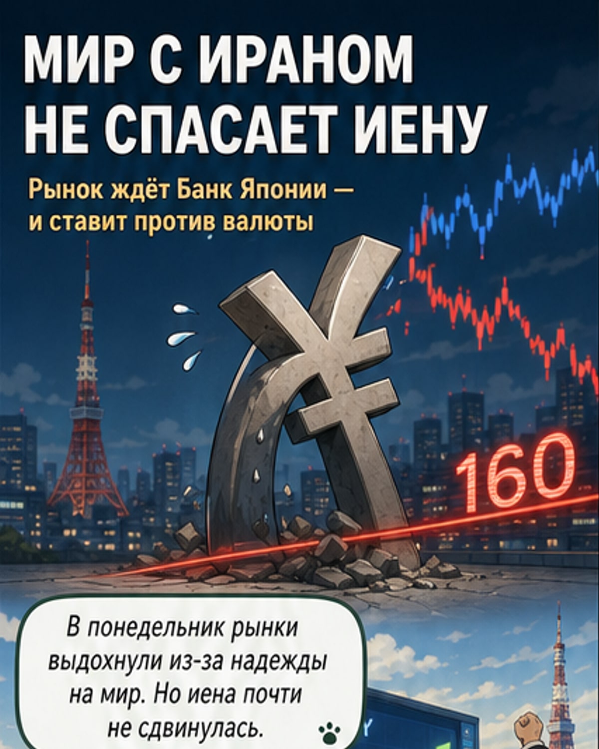 Мир с Ираном не спасёт иену